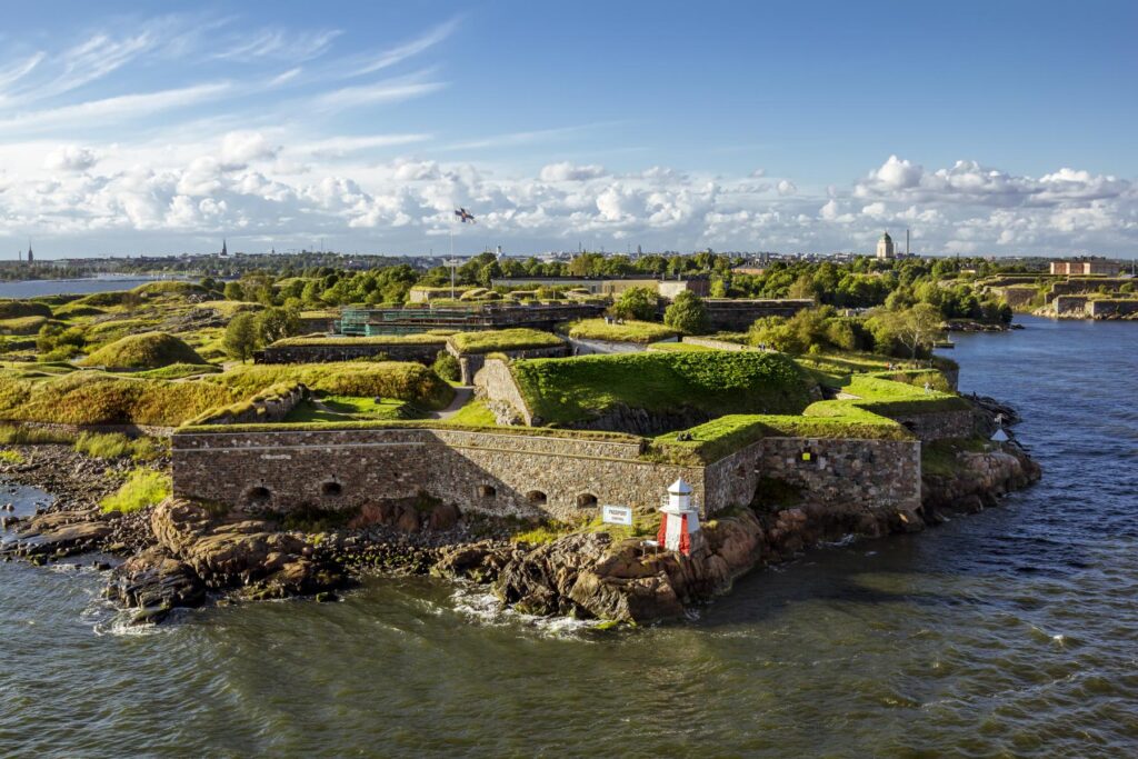Suomenlinna Maritime fortress on the Islands in the harbour of Helsinki